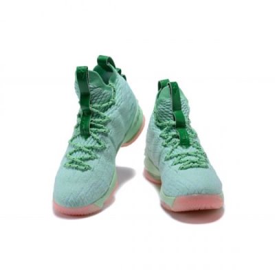 Nike Erkek Lebron 15 Nane Yeşil / Pembe Basketbol Ayakkabısı Türkiye - N28MC65R